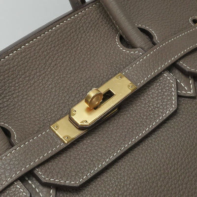 HERMES 爱马仕 Birkin 40 Birkin 40 袋子手提袋dogo etoop灰金金属配件