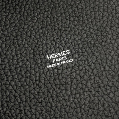 HERMES HERMES Picotin MM Picotin MM Picotin 22 Tote bag Toryon Clemence Noir Black Silver Metal fittings