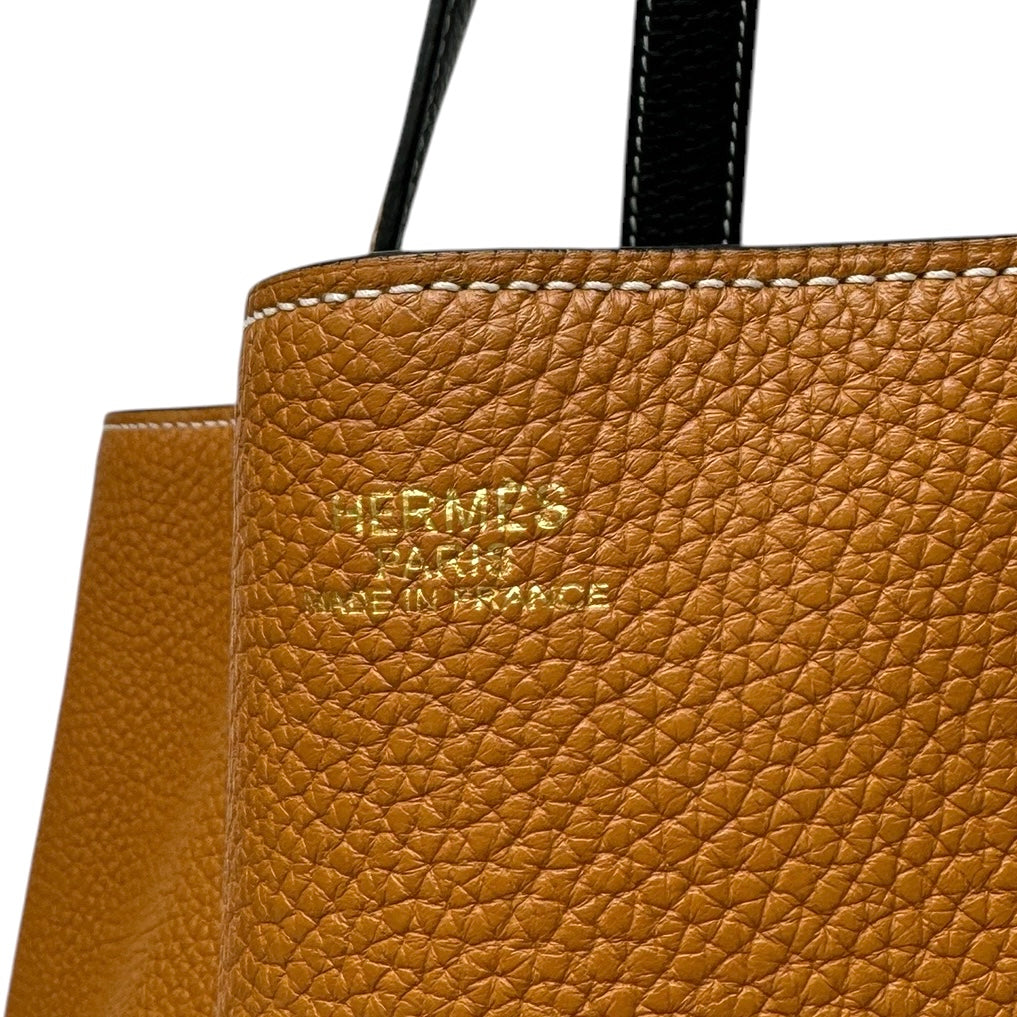 エルメス HERMES ドゥブルセンス36 ドゥブルセンス 36 ドゥブルサンス36 ドゥブルセンス45 バッグ トートバッグ トリヨンクレマンス ノワール　トフィ ブラック　ブラウン 黒　茶 バイカラー