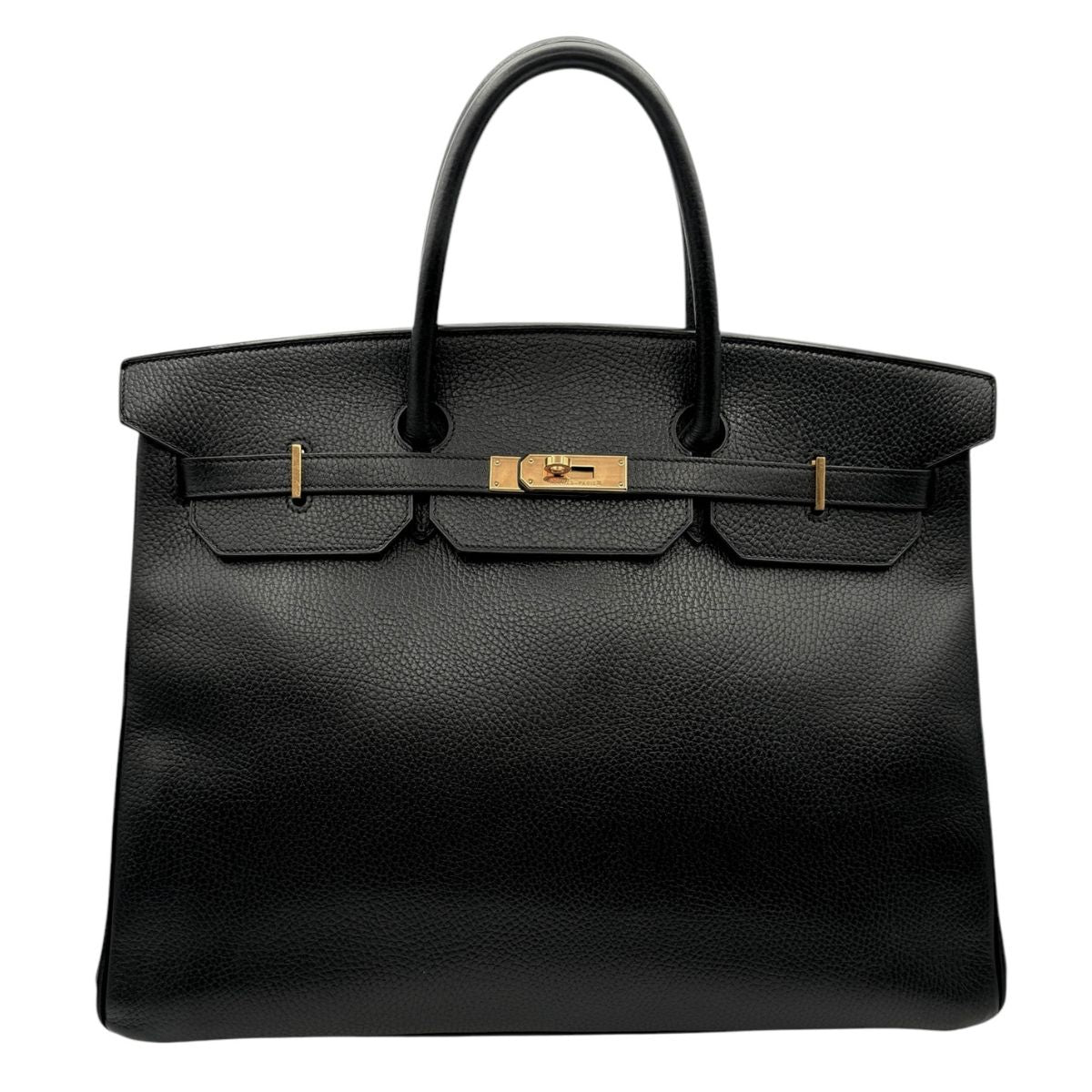 HERMES 헤르메스 Birkin 40 Birkin 40 가방, 토트 백, Ardennes, Noir, Black, Gold Fittings