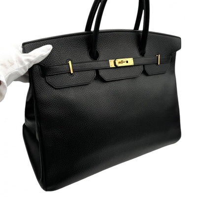 HERMES 헤르메스 Birkin 40 Birkin 40 가방, 토트 백, Ardennes, Noir, Black, Gold Fittings