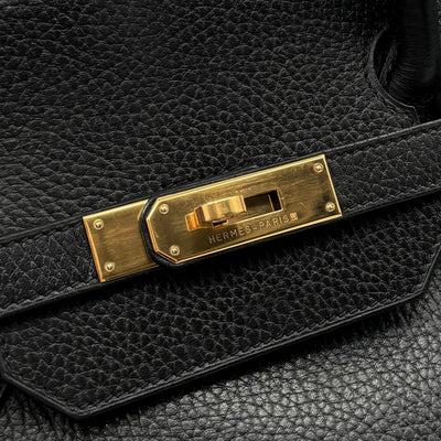 HERMES 헤르메스 Birkin 40 Birkin 40 가방, 토트 백, Ardennes, Noir, Black, Gold Fittings