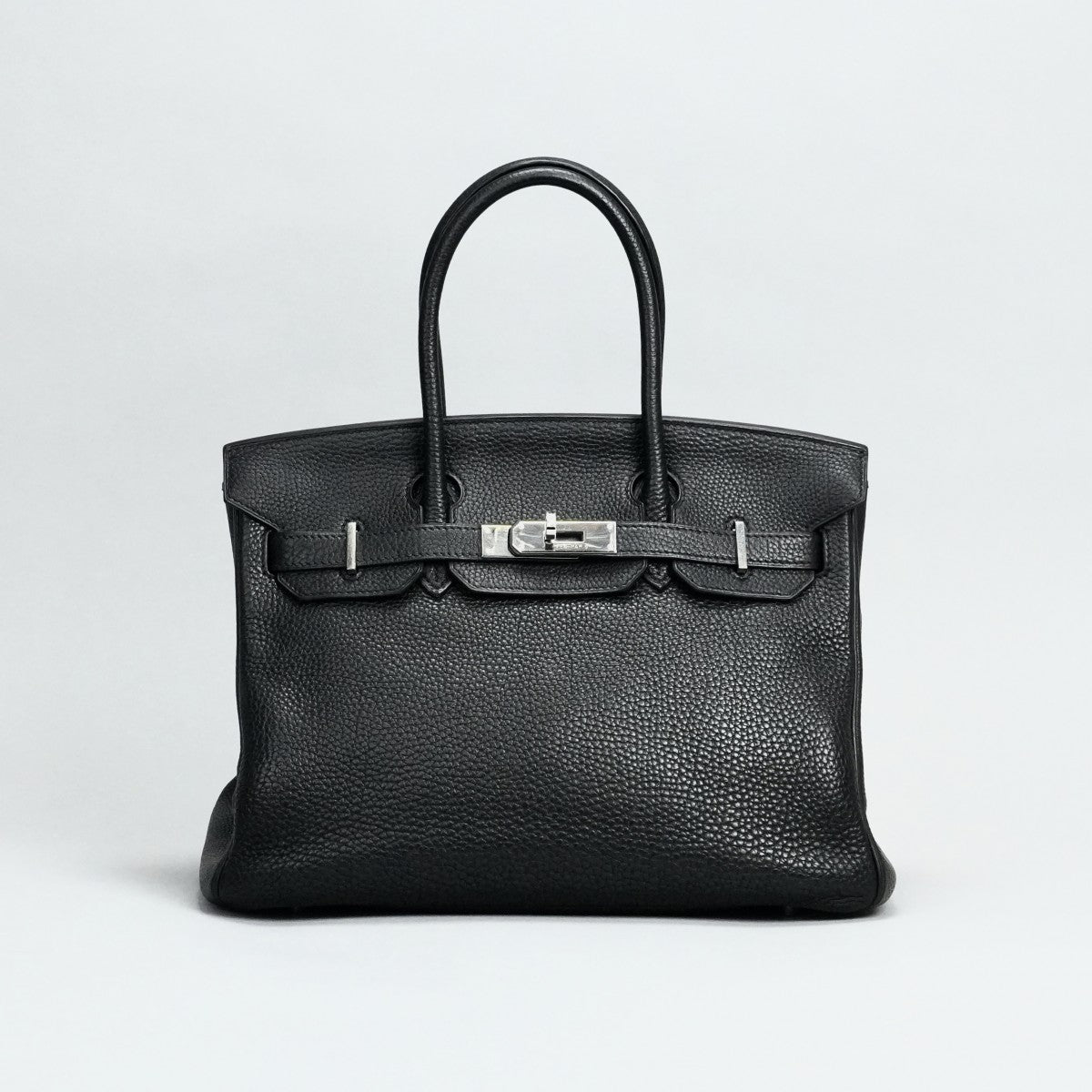 HERMES 헤르메스 Birkin 30 Birkin 30 토트 백 토고 누아 블랙 실버 하드웨어