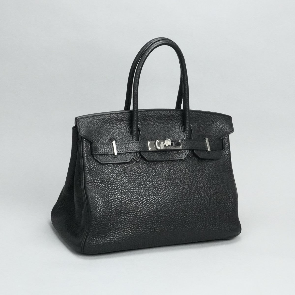 HERMES 헤르메스 Birkin 30 Birkin 30 토트 백 토고 누아 블랙 실버 하드웨어