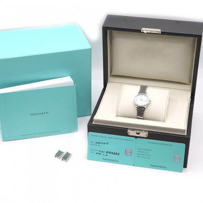 Tiffany & Co. Tiffany＆Co。 Tiffany & Co.蓝色8P钻石4p桶钻石挡板钻石