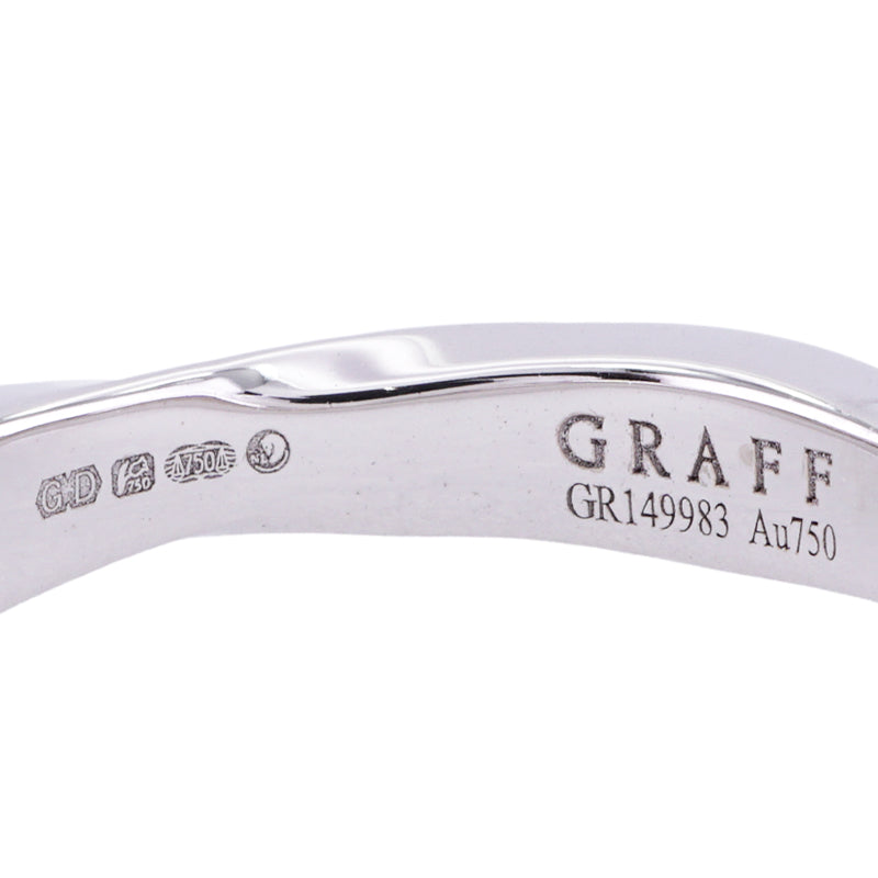 グラフ GRAFF スパイラル バンドリング パヴェダイヤモンド スパイラルバンド リング 指輪 750WG ホワイトゴールド 結婚指輪 ダイヤリング エタニティリング ペアリング K18 ホワイトゴールド