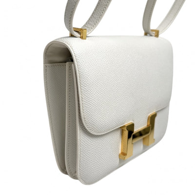 HERMES HERMES Constance 3 mini 18 Constance 3 Mini 18 Bag Shoulder Bag Epson White White Gold Hardware Vaugh Epson