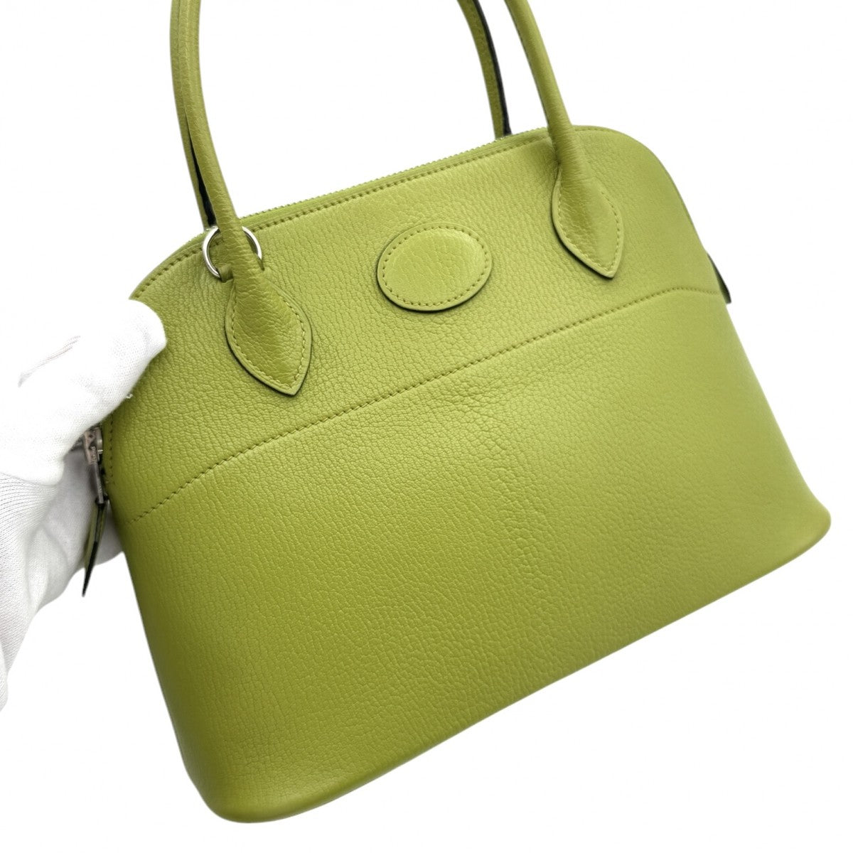 HERMES HERMES Bolide 27 Bolide 27 chevre mysore Bag, Tote bag, Shoulder bag, Chevy, Anise green, Green, Green, Silver hardware, Handbag