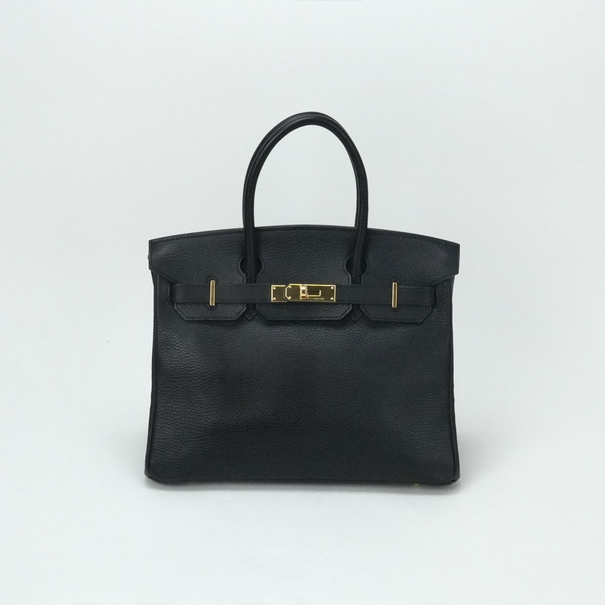 HERMES 爱马仕 Birkin 30 Birkin 30 包，手提袋，阿登，黑色，黑色，金色配件
