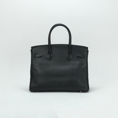 HERMES 爱马仕 Birkin 30 Birkin 30 包，手提袋，阿登，黑色，黑色，金色配件