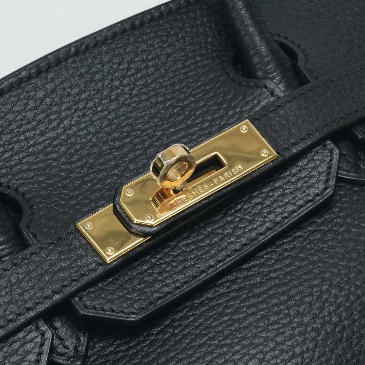 HERMES 爱马仕 Birkin 30 Birkin 30 包，手提袋，阿登，黑色，黑色，金色配件
