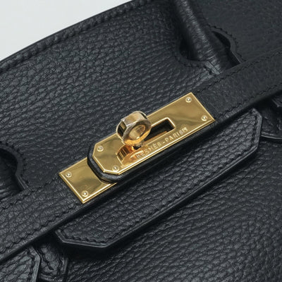 HERMES 爱马仕 Birkin 30 Birkin 30 包，手提袋，阿登，黑色，黑色，金色配件