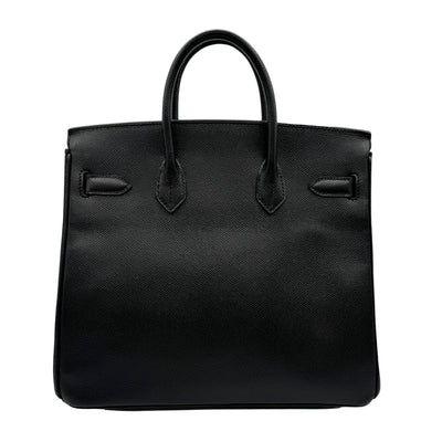 HERMES HERMES Haut ? courroies 28 Haut ? courroies 28 Bag Tote Bag Epson Noir Black Silver Hardware Vaugh Epson