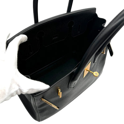 HERMES 爱马仕 Birkin 30 Birkin 30 袋子手提袋Epson黑色黑金硬件Vaugh Epson