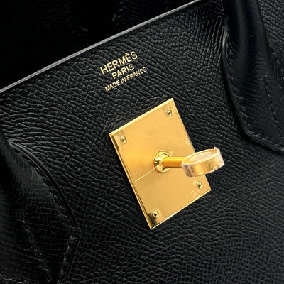 HERMES 爱马仕 Birkin 30 Birkin 30 袋子手提袋Epson黑色黑金硬件Vaugh Epson