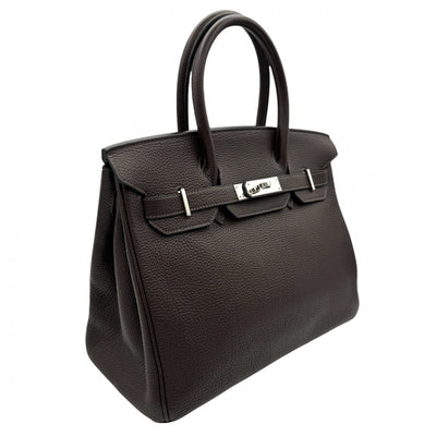 HERMES 헤르메스 Birkin 30 Birkin 30 가방, 토트 백, 토고, 초콜릿, 갈색, 갈색, 은색 피팅