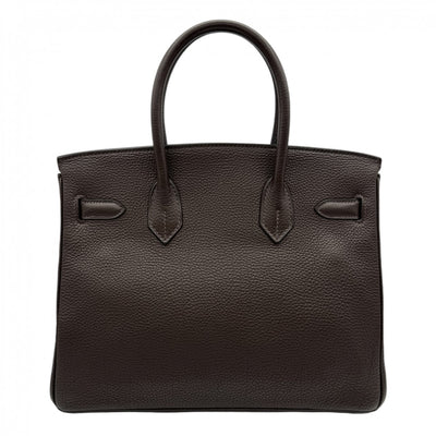 HERMES HERMES Birkin 30 Birkin 30 Bag, Tote Bag, Togo, Chocolat, Brown, Brown, Silver Fittings