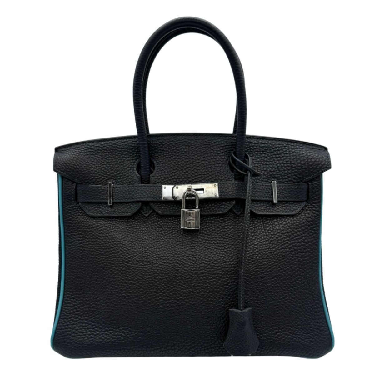 HERMES HERMES Birkin 30 Birkin 30 Bag Tote Bag Togo Blue Indigo x Blue Jean Navy Blue Blue Silver