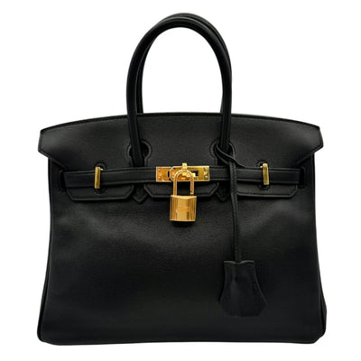 HERMES 헤르메스 Birkin 25 Birkin 25 가방, 토트 백, 스위프트, 느와르, 검은 색, 골드 피팅