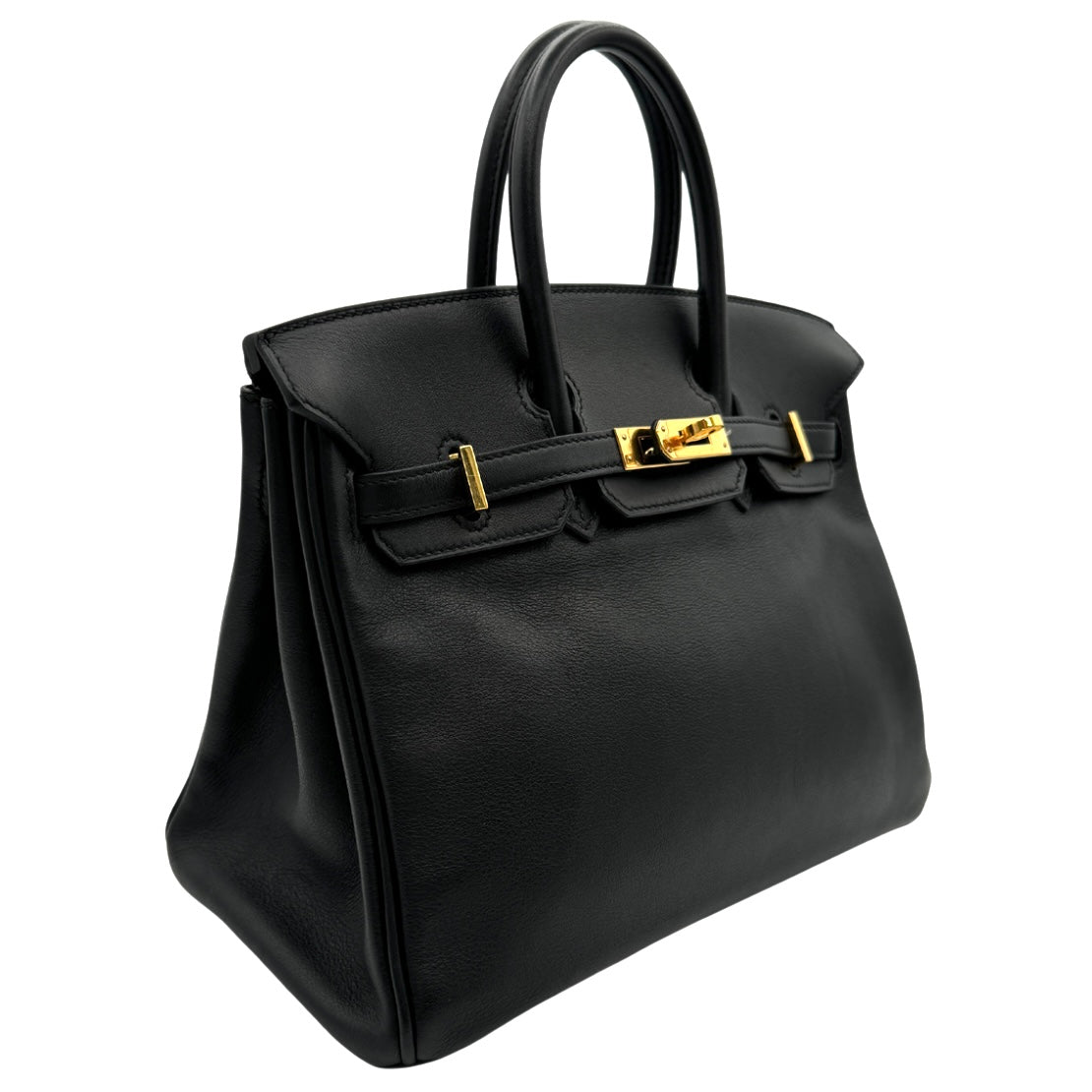 HERMES HERMES Birkin 25 Birkin 25 Bag, Tote Bag, Swift, Noir, Black, Gold Fittings