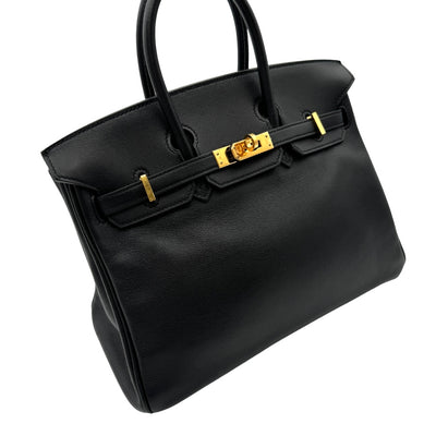 HERMES HERMES Birkin 25 Birkin 25 Bag, Tote Bag, Swift, Noir, Black, Gold Fittings
