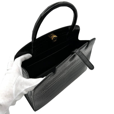 HERMES 헤르메스 Dalvi MM Dalvi MM 가방, 토트 백, 폴로스, 악어, 느와르, 검은 색, 금 피팅
