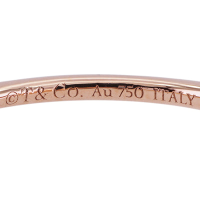 Tiffany & Co. TIFFANY&Co. Diamond Wire Ring T Wire Tiffany & Co. T-ring, pink gold, diamond ring, pink gold