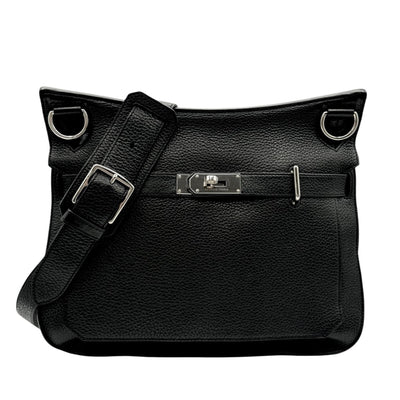 HERMES HERMES Jypsiere 34 Jypsiere 34 Bag Shoulder Bag Torillon Clemence Noir Black Silver Hardware