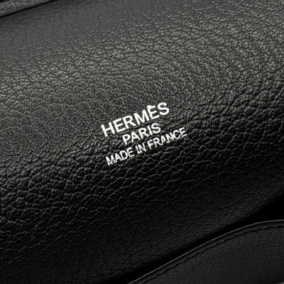 HERMES HERMES Jypsiere 34 Jypsiere 34 Bag Shoulder Bag Torillon Clemence Noir Black Silver Hardware