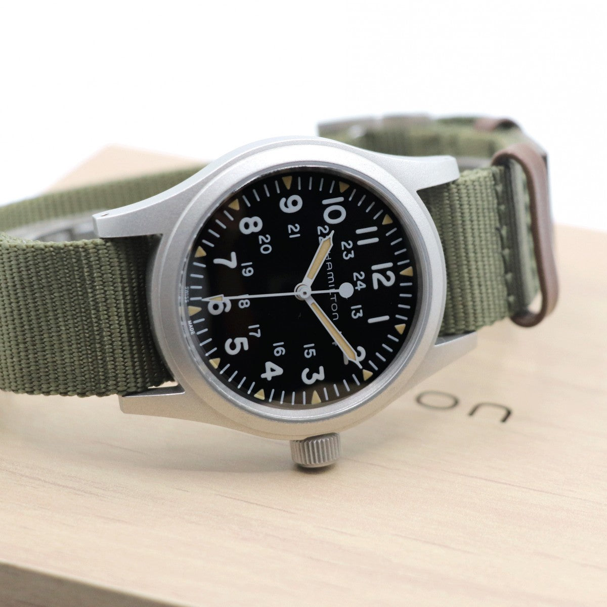 ハミルトン HAMILTON カーキフィールド　メカニカル KHAKI FIELD　MECHANICAL 時計 腕時計 カーキ フィールド メカ　NATOグリーンテキスタイル