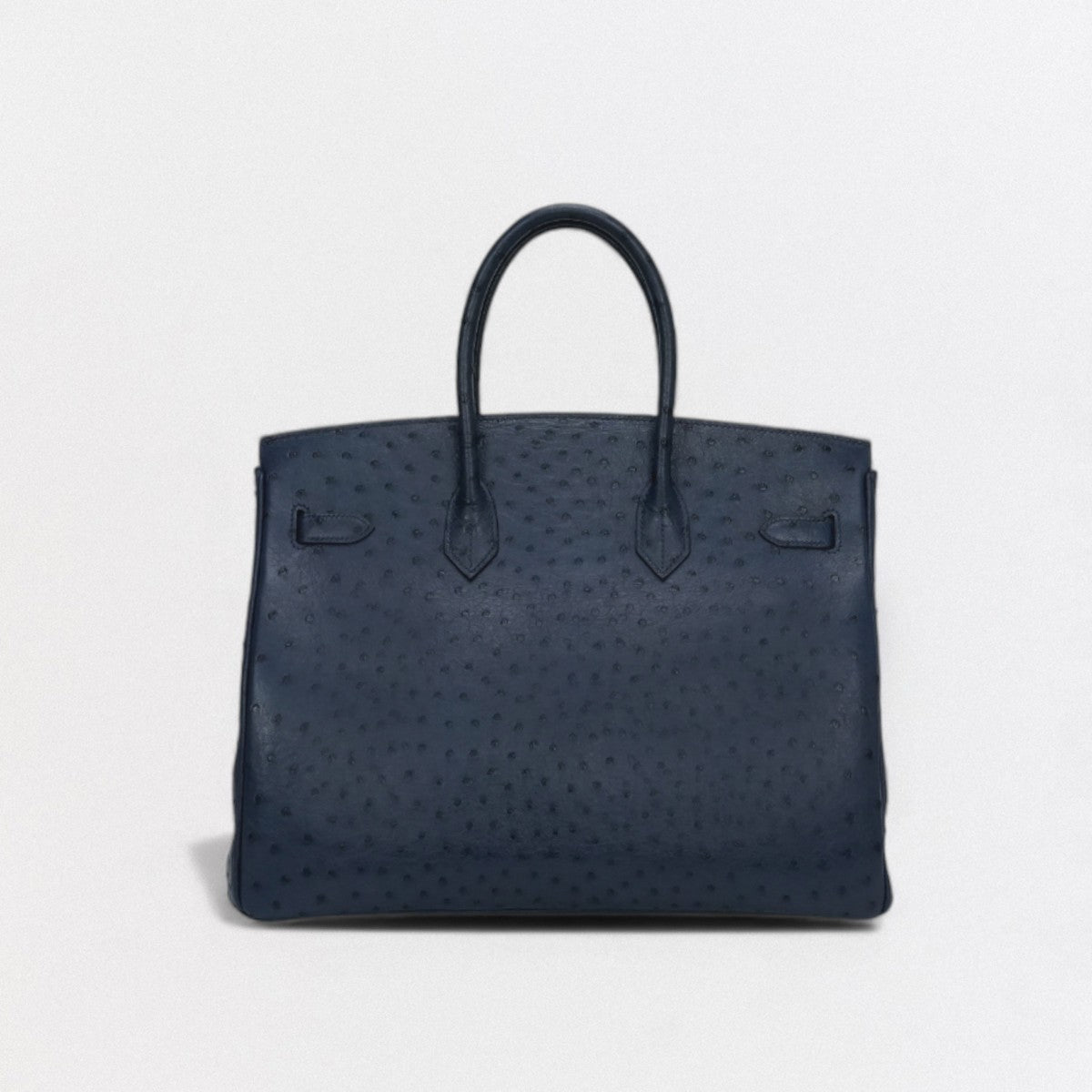 HERMES 헤르메스 Birkin 35 Birkin 35 가방 토트백 OEAUStritch Blueiris 다크 네이비 네이비 골드 하드웨어 핸드백 이국적인