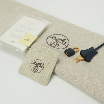 HERMES 헤르메스 Birkin 35 Birkin 35 가방 토트백 OEAUStritch Blueiris 다크 네이비 네이비 골드 하드웨어 핸드백 이국적인