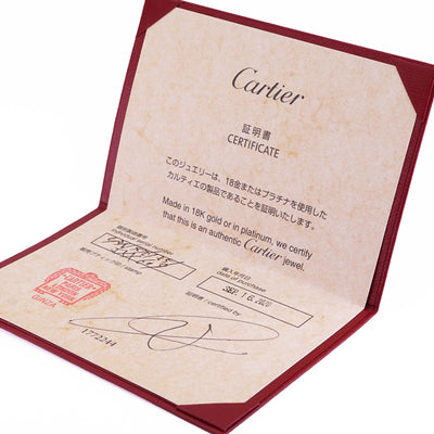 CARTIER Cartier 1895纸牌环半永恒铺路钻石纸牌1895戒指银订婚戒指铂金钻石