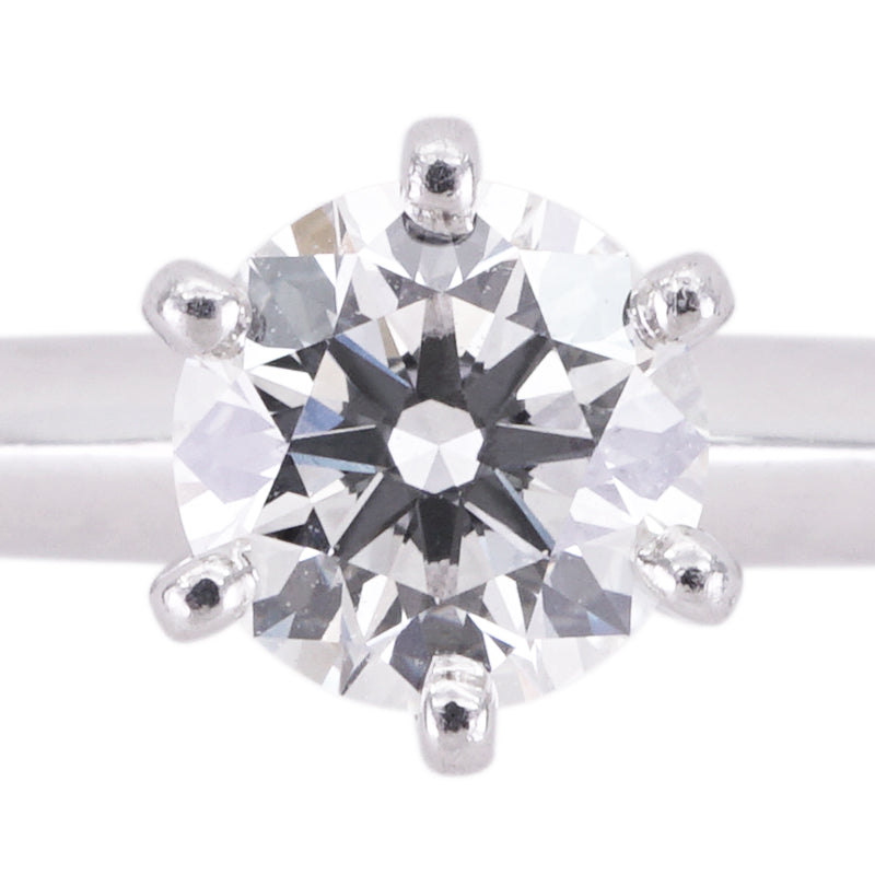 Tiffany & Co. Tiffany＆Co。订婚戒指铂金纸牌 Tiffany & Co. 设置环PT950银钻石戒指订婚戒指