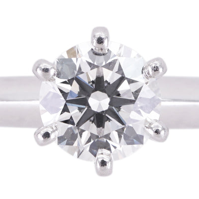 Tiffany & Co. Tiffany＆Co。订婚戒指铂金纸牌 Tiffany & Co. 设置环PT950银钻石戒指订婚戒指