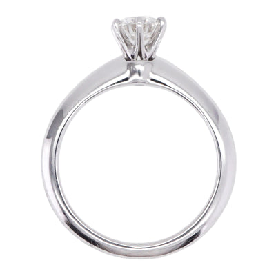 Tiffany & Co. Tiffany＆Co。订婚戒指铂金纸牌 Tiffany & Co. 设置环PT950银钻石戒指订婚戒指