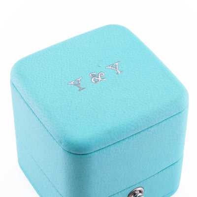 Tiffany & Co. Tiffany＆Co。订婚戒指铂金纸牌 Tiffany & Co. 设置环PT950银钻石戒指订婚戒指