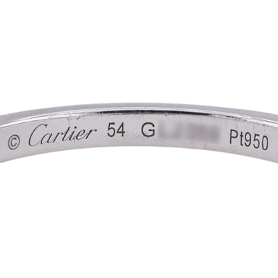 カルティエ Cartier バレリーナ ウェディング リング バレリーナカーブ　ハーフエタニティ BALLERINE WEDDING BAND リング 指輪 Pt950 シルバー ダイヤリング 結婚指輪 マリッジリング プラチナ