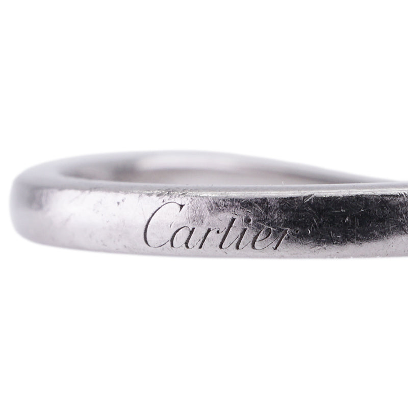 カルティエ Cartier バレリーナ ウェディング リング バレリーナカーブ　ハーフエタニティ BALLERINE WEDDING BAND リング 指輪 Pt950 シルバー ダイヤリング 結婚指輪 マリッジリング プラチナ