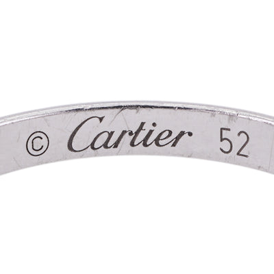 CARTIER Cartier Ballerina婚礼戒指芭蕾舞演员曲线半芭蕾舞演员婚礼乐队戒指PT950银钻石戒指婚礼戒指婚姻戒指