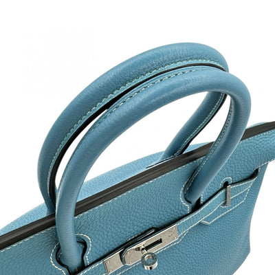 HERMES HERMES Birkin 30 Birkin 30 Bag, Tote Bag, Togo, Blue Jean, Blue, Silver Fittings