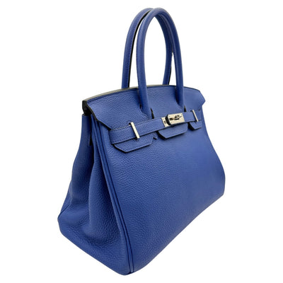 HERMES HERMES Birkin 30 Birkin 30 Tote bag Togo Blue Electric Blue Blue Silver Metal fittings