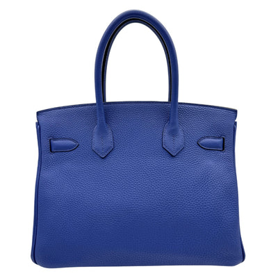 HERMES HERMES Birkin 30 Birkin 30 Tote bag Togo Blue Electric Blue Blue Silver Metal fittings