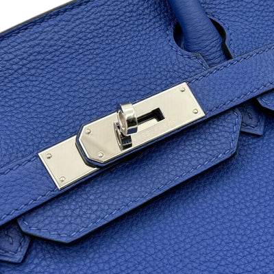 HERMES 헤르메스 Birkin 30 Birkin 30 토트 백 토고 블루 전기 블루 블루 실버 실버 메탈 피팅