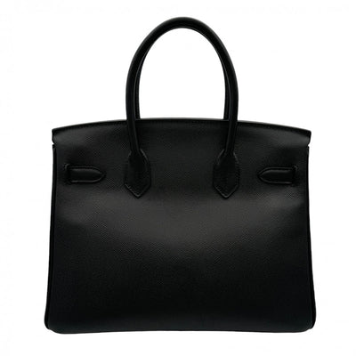 HERMES 헤르메스 Birkin 30 Birkin 30 가방 토트 백 엡슨 누아 블랙 실버 하드웨어 Vaugh Epson