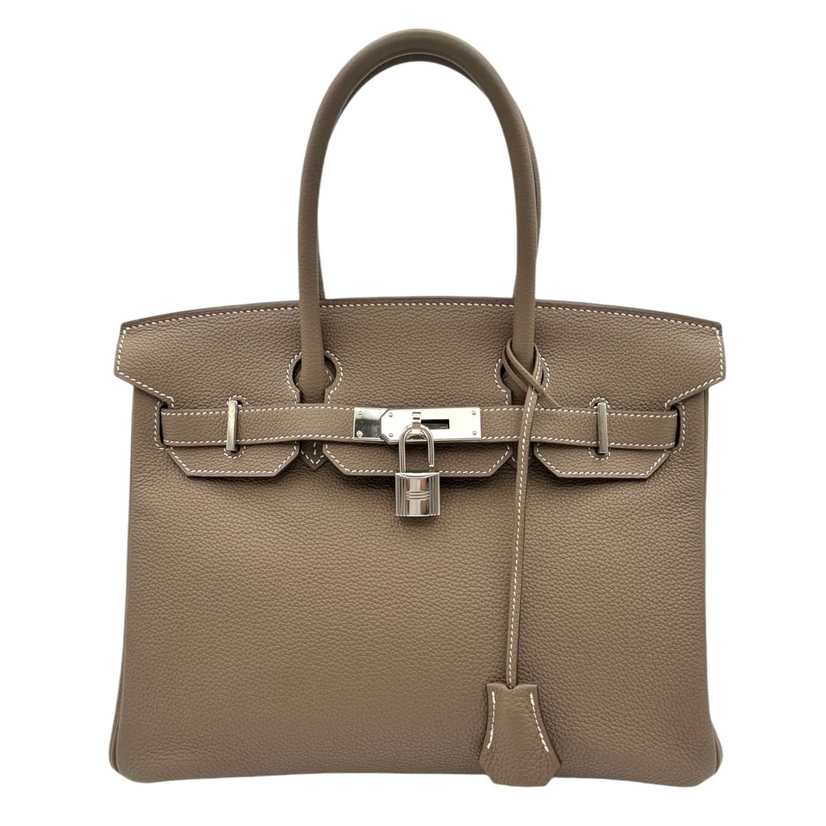 HERMES 헤르메스 Birkin 30 Birkin 30 가방 토트 백 토고 etoop 그레이 실버 하드웨어