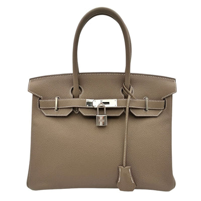 HERMES 헤르메스 Birkin 30 Birkin 30 가방 토트 백 토고 etoop 그레이 실버 하드웨어