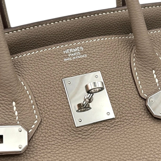 HERMES 헤르메스 Birkin 30 Birkin 30 가방 토트 백 토고 etoop 그레이 실버 하드웨어