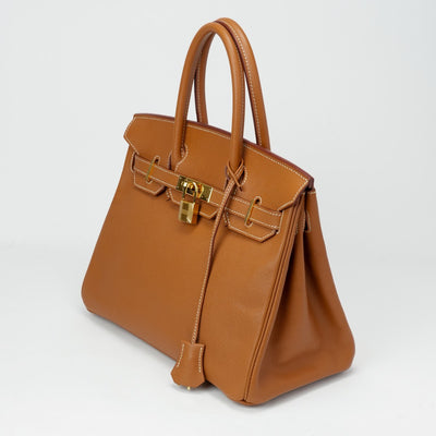 HERMES 헤르메스 Birkin 30 Birkin 30 가방 토트 백 kushbell 골드 브라운 골드 피팅