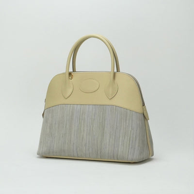 HERMES 헤르메스 Bolide 31 Bolide 31 가방, 토트 백, 숄더백, 신속한, 비브라토, 노란색, 베이지, 금 금속기구